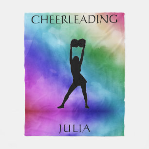 Cheerleading Waterverf Fleece Blanket Deken