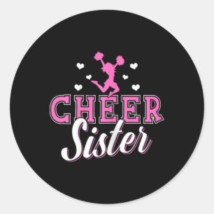Cheerleading Zus Cheerleader Cheer Zus Ronde Sticker