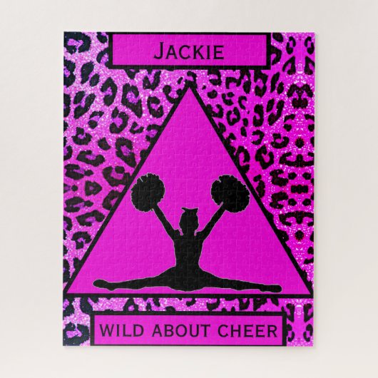 Cheerled Leopard Wild À propos de Cheer Puzzle (Vertical)