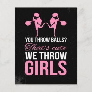 CHEERLEIDING FUNNY QUOTE   Cheerlead Cute Des Flyer