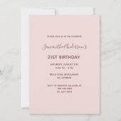 Cheers 21e verjaardagsfeestje aangepaste foto roos kaart (Achterkant)