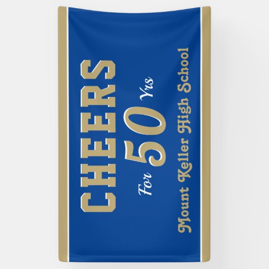 Cheers 50 jaar reünie banner (Verticaal)