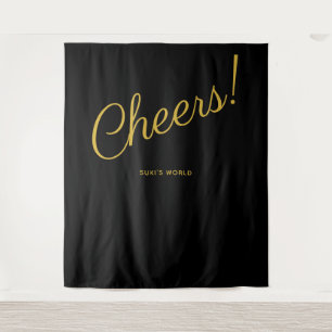 Cheers! achtergrondtapijt wandkleed
