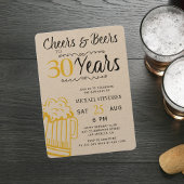 Cheers and beers 30e man casual verjaardag kaart
