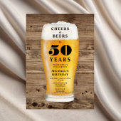 Cheers And Beers 50th Birthday Kaart