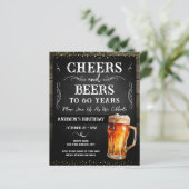 Cheers and Beers 60th Birthday Party Budget (Staand voorkant)