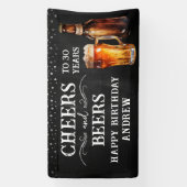 Cheers and Beers Birthday Banner (Verticaal)