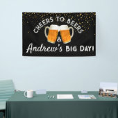 Cheers and Beers & [Name]’s Big Day Rustic  Spandoek (Beurs)