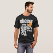 Cheers and Beers Personalized Birthday T-shirt (Voorkant volledig)
