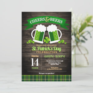 Cheers and Beers St. Patrick's Day Party Kaart