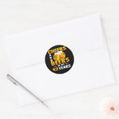 Cheers and beers to my 42th Birthday Gift Ronde Sticker (Envelop)