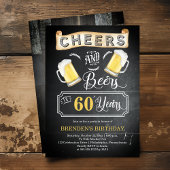 Cheers and Beers tot 60 jaar geboortedag Kaart