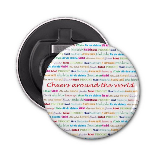 Cheers_Around the World_multi-language Button Flesopener (Voorkant)