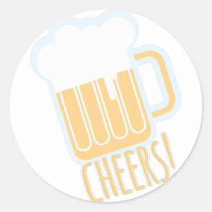 Cheers Beer Ronde Sticker