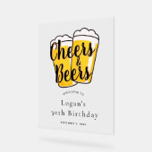 Cheers & Beers Beige Anniversaire Bienvenue (Angle)