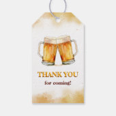 Cheers & Beers Mannen Grappige 30ste Verjaardag Cadeaulabel (Achterkant)