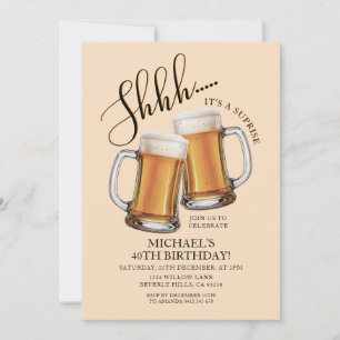Cheers & Beers Surprise Volwassen 40ste Verjaardag Kaart