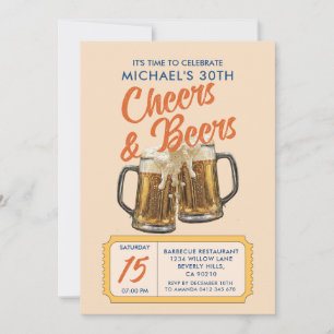 Cheers & Beers Volwassen 40ste Verjaardagsfeest Kaart