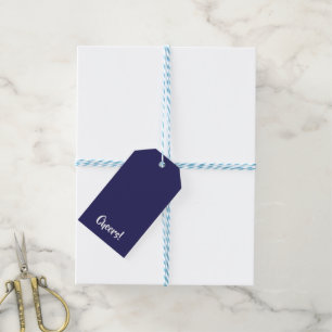 Cheers Blue #26235C Labels met cadeau Cadeaulabel
