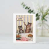 Cheers Cat, Louis Wain Briefkaart (Staand voorkant)