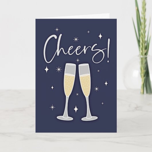 Cheers! champagnetoast kaart (Voorkant)