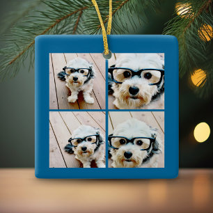 Cheers! Creëer Uw eigen Instagram Holiday Collage Keramisch Ornament