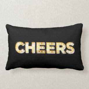 Cheers Cushion in Black Kussen