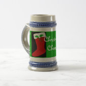 Cheers de Noël Stocker Mug personnalisable (Devant gauche)