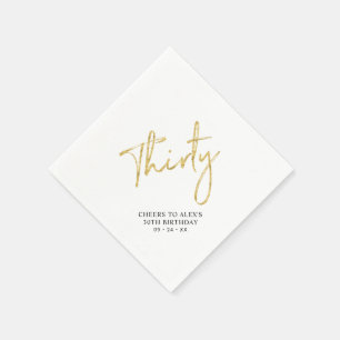 Cheers Derty   Moderne volwassen 30e verjaardag Pa Servet