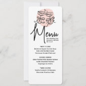 Cheers Doodle Moderne Menu Mariage (Devant)