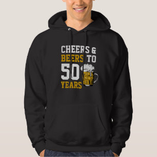 Cheers en bier tot 50 jaar 50 jaar hoodie