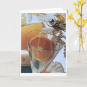 *CHEERS* EN *MERRY CHRISTMAS* AAN U KAART (Gele Bloem)