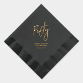 Cheers Fifty | Moderne fête d'anniversaire 50 ans  (Droite)