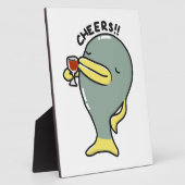 Cheers Fish Tabletop Plaque met Easel Fotoplaat (Zijkant)