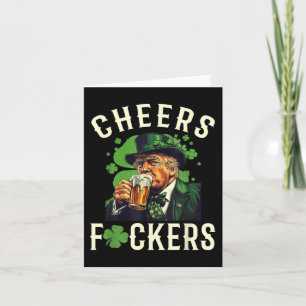 Cheers Forers St Patricks Day Grappig Bier Drink Kaart
