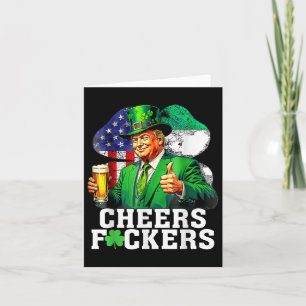 Cheers Forers St Patricks Day Grappig Bier Drink Kaart