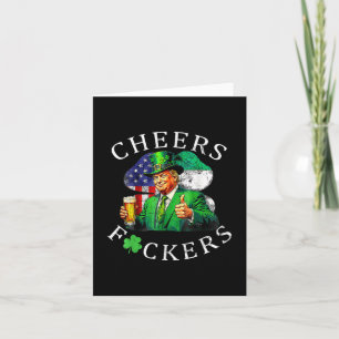 Cheers Forers St Patricks Day Grappig Bier Drink Kaart