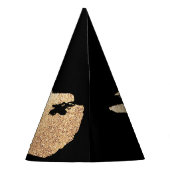 Cheers Gold Glitter Party Pet Feesthoedjes (Achterkant)