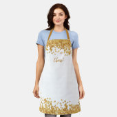 Cheers - Goudbolchampagne Schort (Gedragen)