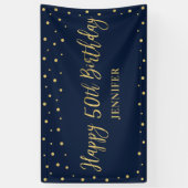 Cheers | Happy 50th Birthday Party Banner (Verticaal)