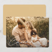 Cheers! Happy New Year-foto Feestdagenkaart (Voorkant / Achterkant)