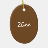 Cheers Holiday Egg Nog Eggnog kerst Drink Keramisch Ornament (Achterkant)