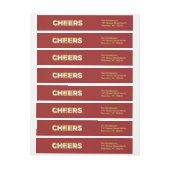 Cheers Holiday Return Address Labels (Vel)