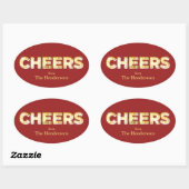 Cheers Holiday Sticker (Vel)