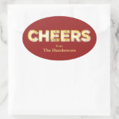 Cheers Holiday Sticker (Tas)