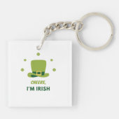 "CHEERS I M'IRISH" PORTE - CLÉ DOUBLE. PORTE-CLÉ (Dos)