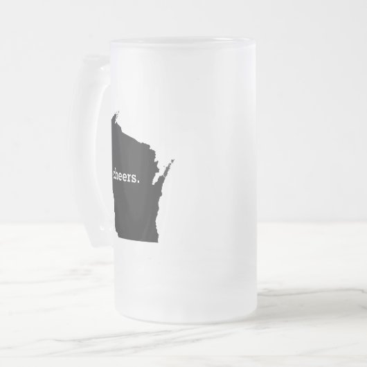 Cheers in Wisconsin Matglas Bierpul (Voorkant links)