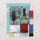 Cheers Invitation Kaart (Voorkant / Achterkant)