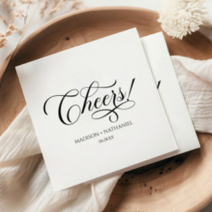 Cheers! Klassieke minimalistische elegante script  Servet