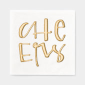 Cheers Lettrés Mains Or Festive (Recto)